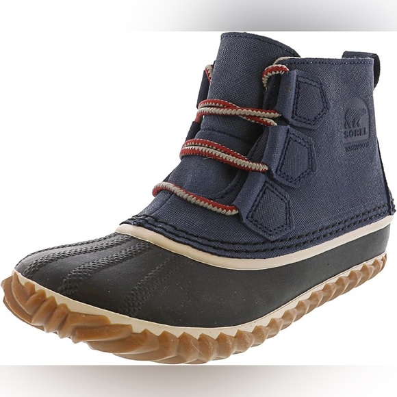 Sorel women’s Out N About waterproof tie boot. Blue. Size 8. New w/o box. - Picture 1 of 11